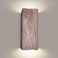 A19 Lighting Stone Wall Sconce, Brown N18031-BR-1LEDE26